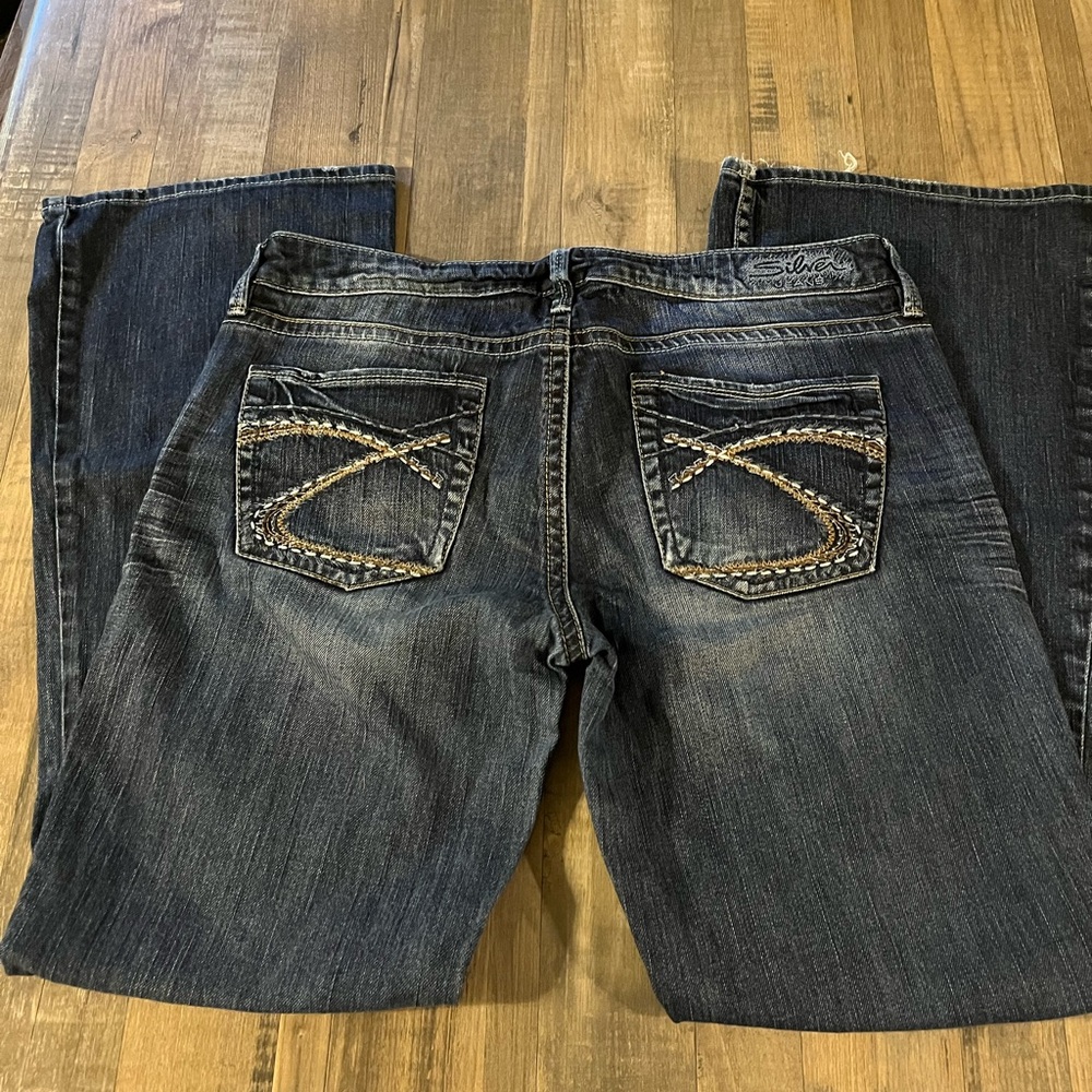 Silver Jeans Women's Dark Blue Boot Cut Jeans
